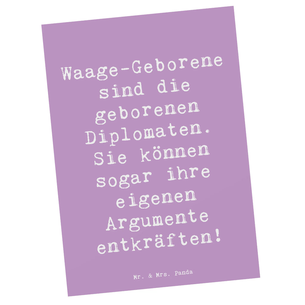 Postkarte Spruch Diplomatische Waage Postkarte, Karte, Geschenkkarte, Grußkarte, Einladung, Ansichtskarte, Geburtstagskarte, Einladungskarte, Dankeskarte, Ansichtskarten, Einladung Geburtstag, Einladungskarten Geburtstag, Tierkreiszeichen, Sternzeichen, Horoskop, Astrologie, Aszendent