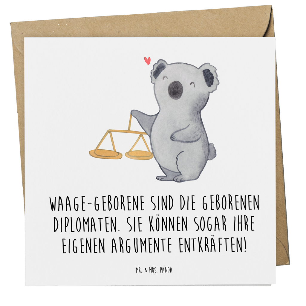 Deluxe Karte Spruch Diplomatische Waage Karte, Grußkarte, Klappkarte, Einladungskarte, Glückwunschkarte, Hochzeitskarte, Geburtstagskarte, Hochwertige Grußkarte, Hochwertige Klappkarte, Tierkreiszeichen, Sternzeichen, Horoskop, Astrologie, Aszendent