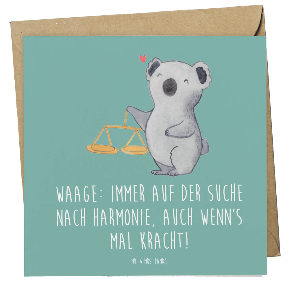 Deluxe Karte Waagen Harmonie Karte, Grußkarte, Klappkarte, Einladungskarte, Glückwunschkarte, Hochzeitskarte, Geburtstagskarte, Hochwertige Grußkarte, Hochwertige Klappkarte, Tierkreiszeichen, Sternzeichen, Horoskop, Astrologie, Aszendent