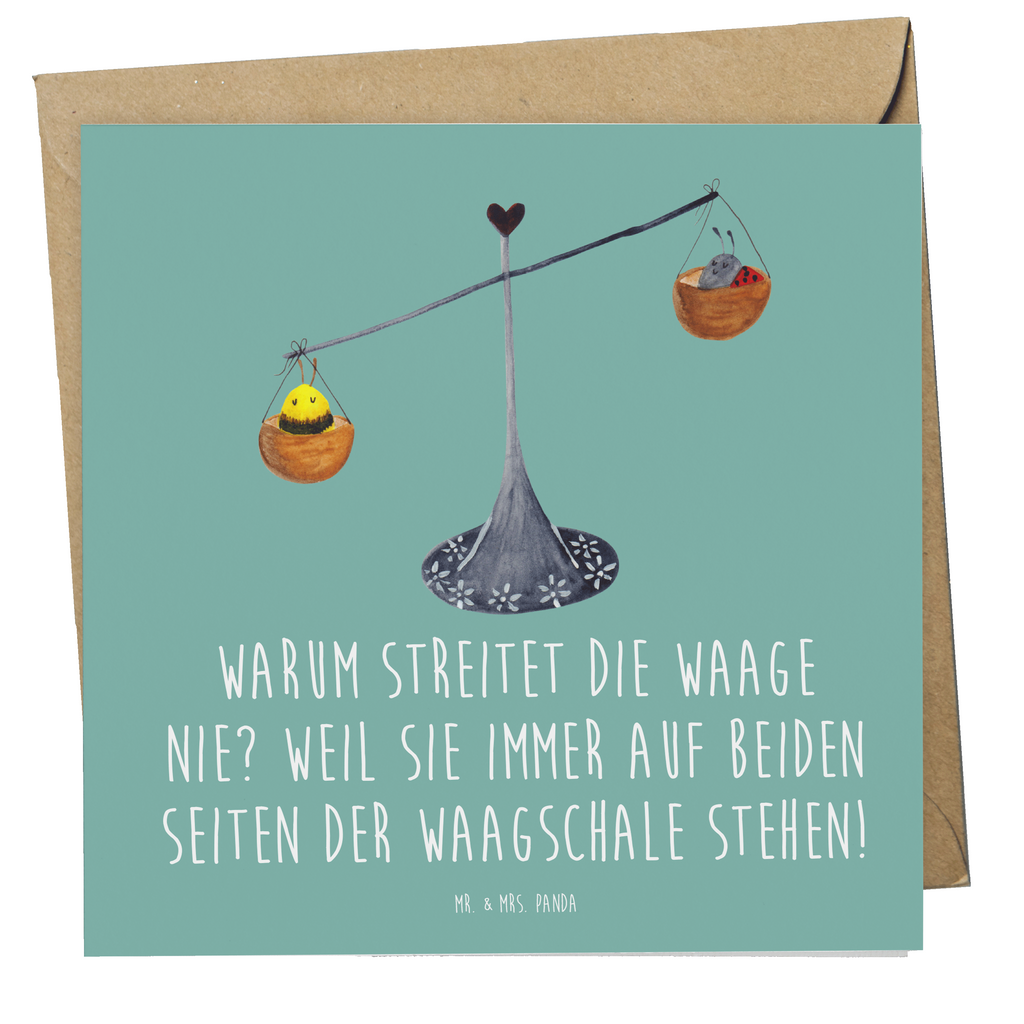 Deluxe Karte Spruch Waage Harmonie Karte, Grußkarte, Klappkarte, Einladungskarte, Glückwunschkarte, Hochzeitskarte, Geburtstagskarte, Hochwertige Grußkarte, Hochwertige Klappkarte, Tierkreiszeichen, Sternzeichen, Horoskop, Astrologie, Aszendent