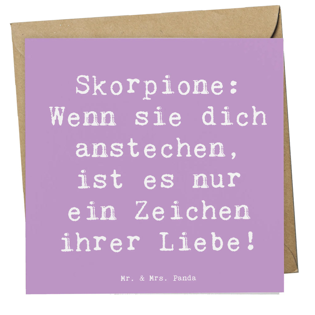 Deluxe Karte Spruch Skorpion Liebe Karte, Grußkarte, Klappkarte, Einladungskarte, Glückwunschkarte, Hochzeitskarte, Geburtstagskarte, Hochwertige Grußkarte, Hochwertige Klappkarte, Tierkreiszeichen, Sternzeichen, Horoskop, Astrologie, Aszendent