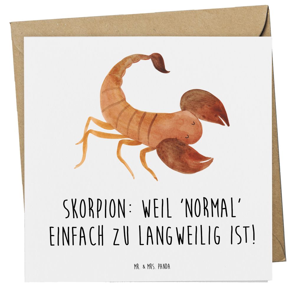 Deluxe Karte Spruch Skorpion Unikat Karte, Grußkarte, Klappkarte, Einladungskarte, Glückwunschkarte, Hochzeitskarte, Geburtstagskarte, Hochwertige Grußkarte, Hochwertige Klappkarte, Tierkreiszeichen, Sternzeichen, Horoskop, Astrologie, Aszendent