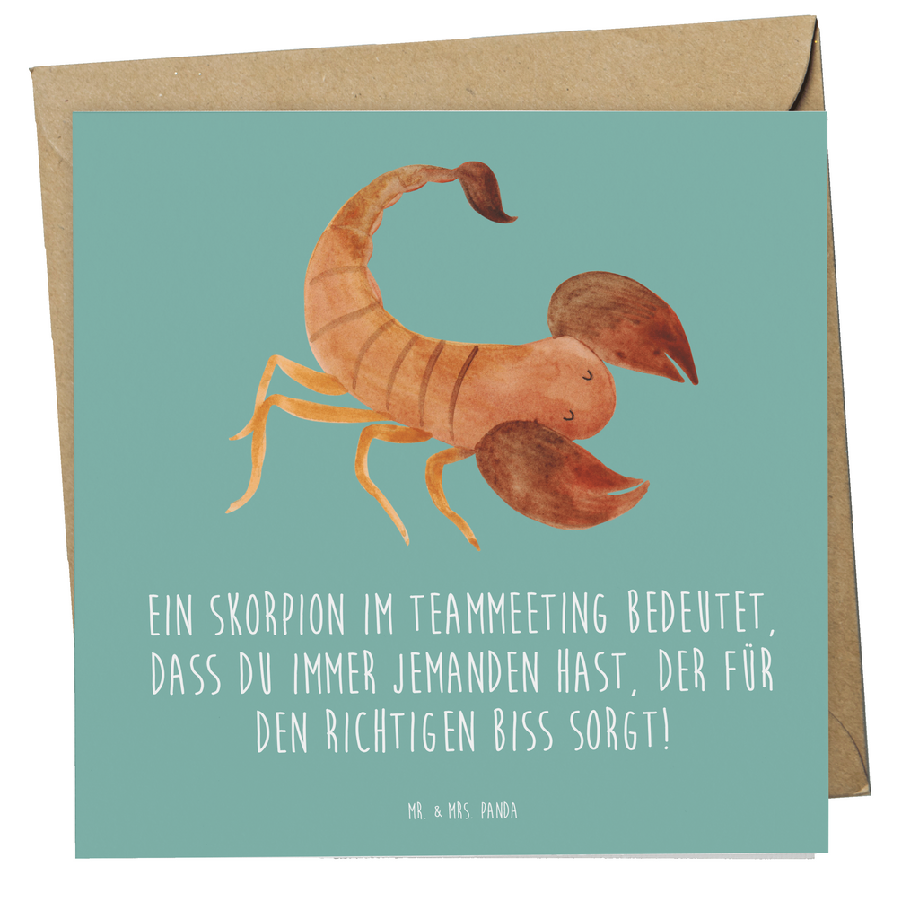 Deluxe Karte Spruch Skorpion Biss Karte, Grußkarte, Klappkarte, Einladungskarte, Glückwunschkarte, Hochzeitskarte, Geburtstagskarte, Hochwertige Grußkarte, Hochwertige Klappkarte, Tierkreiszeichen, Sternzeichen, Horoskop, Astrologie, Aszendent