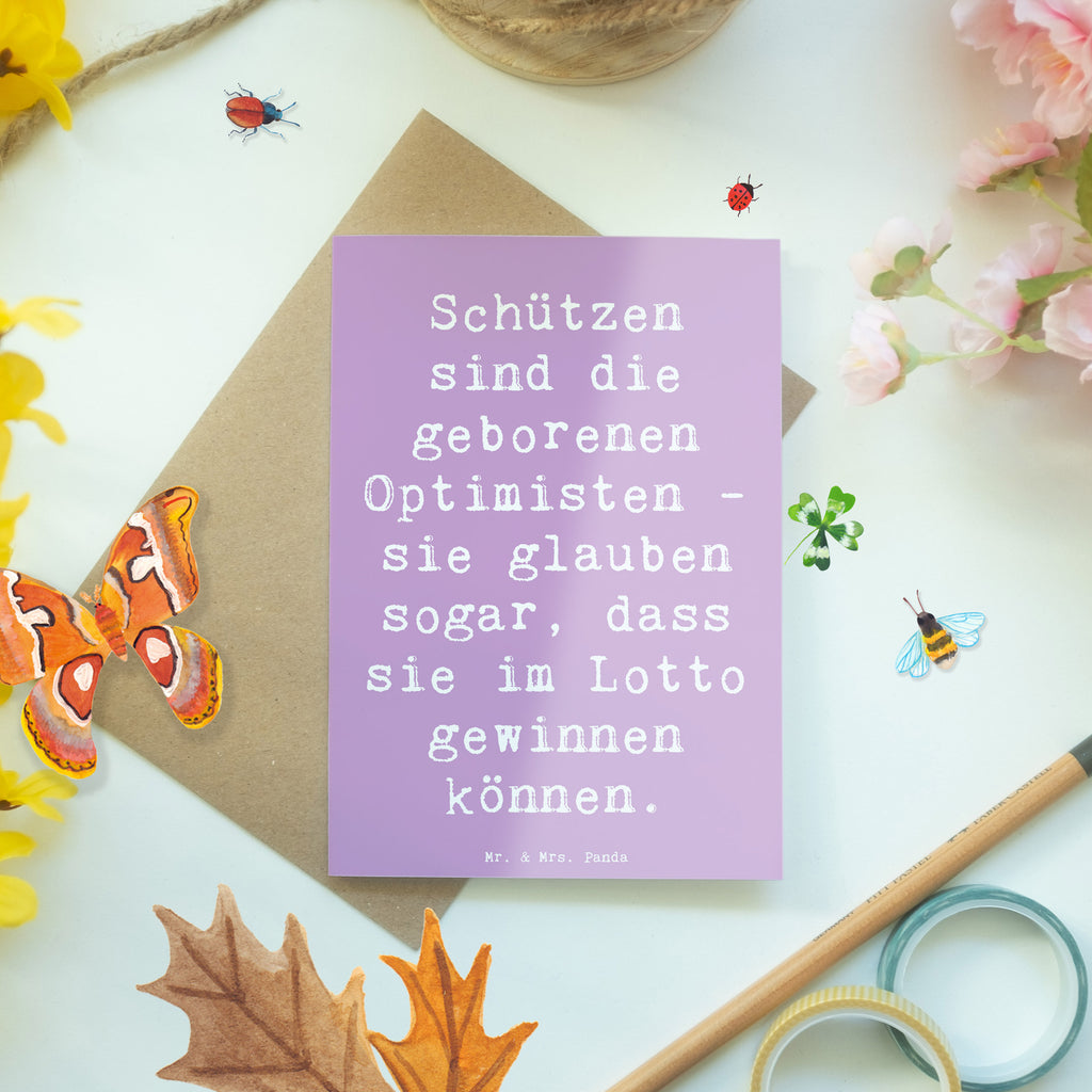 Grußkarte Schütze Optimist Grußkarte, Klappkarte, Einladungskarte, Glückwunschkarte, Hochzeitskarte, Geburtstagskarte, Karte, Ansichtskarten, Tierkreiszeichen, Sternzeichen, Horoskop, Astrologie, Aszendent