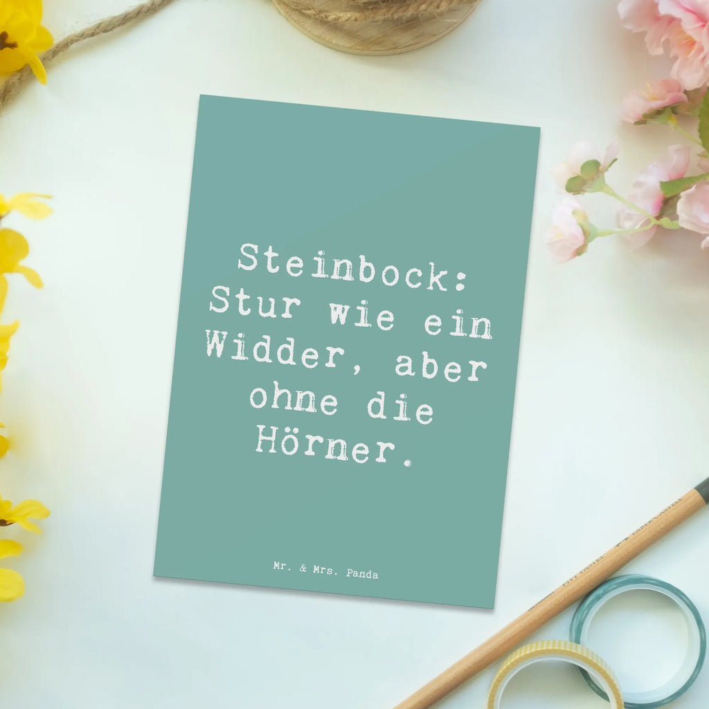 Postkarte Spruch Steinbock Entschlossen Postkarte, Karte, Geschenkkarte, Grußkarte, Einladung, Ansichtskarte, Geburtstagskarte, Einladungskarte, Dankeskarte, Ansichtskarten, Einladung Geburtstag, Einladungskarten Geburtstag, Tierkreiszeichen, Sternzeichen, Horoskop, Astrologie, Aszendent