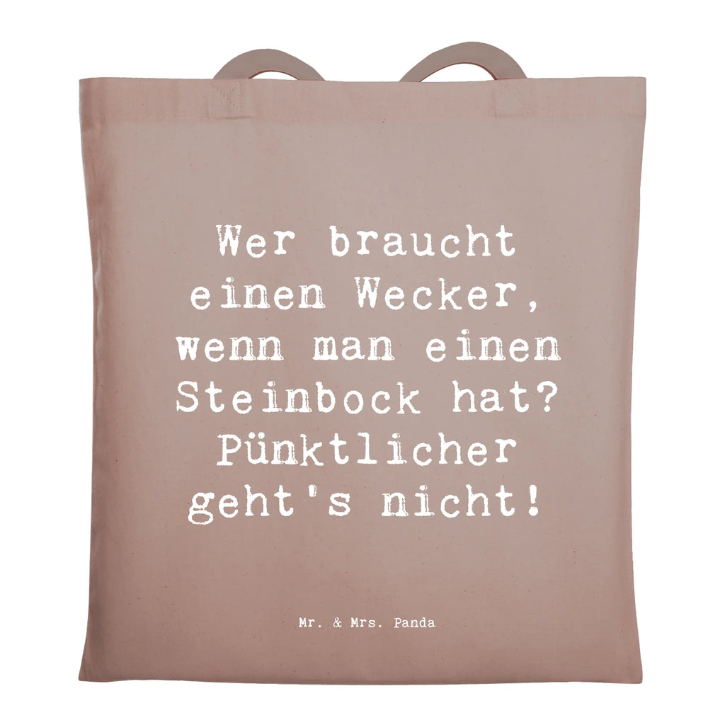 Tragetasche Spruch Steinbock Wecker Beuteltasche, Beutel, Einkaufstasche, Jutebeutel, Stoffbeutel, Tasche, Shopper, Umhängetasche, Strandtasche, Schultertasche, Stofftasche, Tragetasche, Badetasche, Jutetasche, Einkaufstüte, Laptoptasche, Tierkreiszeichen, Sternzeichen, Horoskop, Astrologie, Aszendent