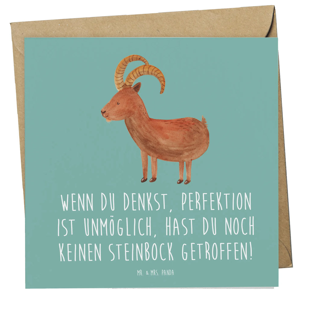 Deluxe Karte Steinbock Perfektion Karte, Grußkarte, Klappkarte, Einladungskarte, Glückwunschkarte, Hochzeitskarte, Geburtstagskarte, Hochwertige Grußkarte, Hochwertige Klappkarte, Tierkreiszeichen, Sternzeichen, Horoskop, Astrologie, Aszendent