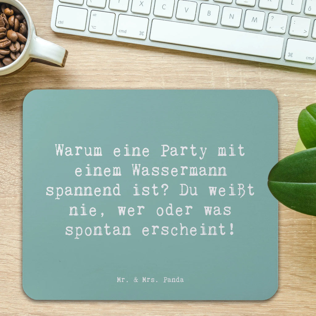 Mauspad Spruch Wassermann Party Mousepad, Computer zubehör, Büroausstattung, PC Zubehör, Arbeitszimmer, Mauspad, Einzigartiges Mauspad, Designer Mauspad, Mausunterlage, Mauspad Büro, Tierkreiszeichen, Sternzeichen, Horoskop, Astrologie, Aszendent