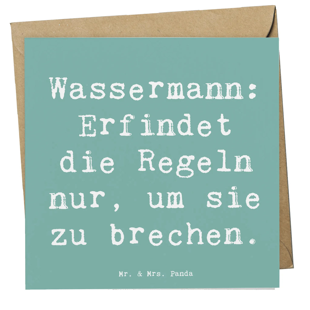 Deluxe Karte Spruch Wassermann Freigeist Karte, Grußkarte, Klappkarte, Einladungskarte, Glückwunschkarte, Hochzeitskarte, Geburtstagskarte, Hochwertige Grußkarte, Hochwertige Klappkarte, Tierkreiszeichen, Sternzeichen, Horoskop, Astrologie, Aszendent