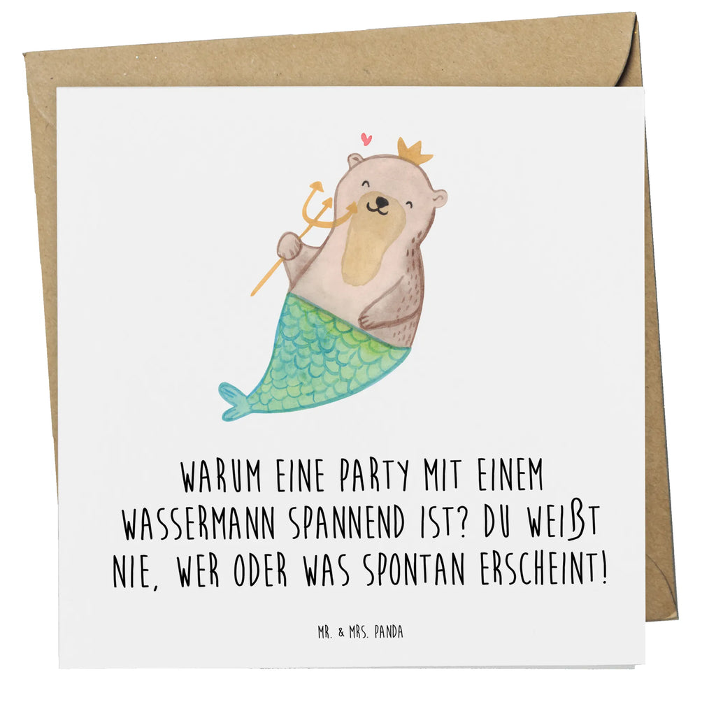 Deluxe Karte Wassermann Party Karte, Grußkarte, Klappkarte, Einladungskarte, Glückwunschkarte, Hochzeitskarte, Geburtstagskarte, Hochwertige Grußkarte, Hochwertige Klappkarte, Tierkreiszeichen, Sternzeichen, Horoskop, Astrologie, Aszendent