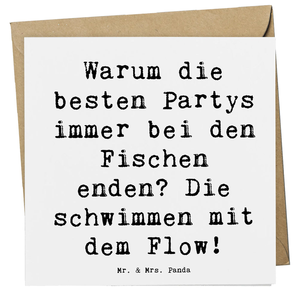 Deluxe Karte Spruch Fische Flow Spaß Karte, Grußkarte, Klappkarte, Einladungskarte, Glückwunschkarte, Hochzeitskarte, Geburtstagskarte, Hochwertige Grußkarte, Hochwertige Klappkarte, Tierkreiszeichen, Sternzeichen, Horoskop, Astrologie, Aszendent