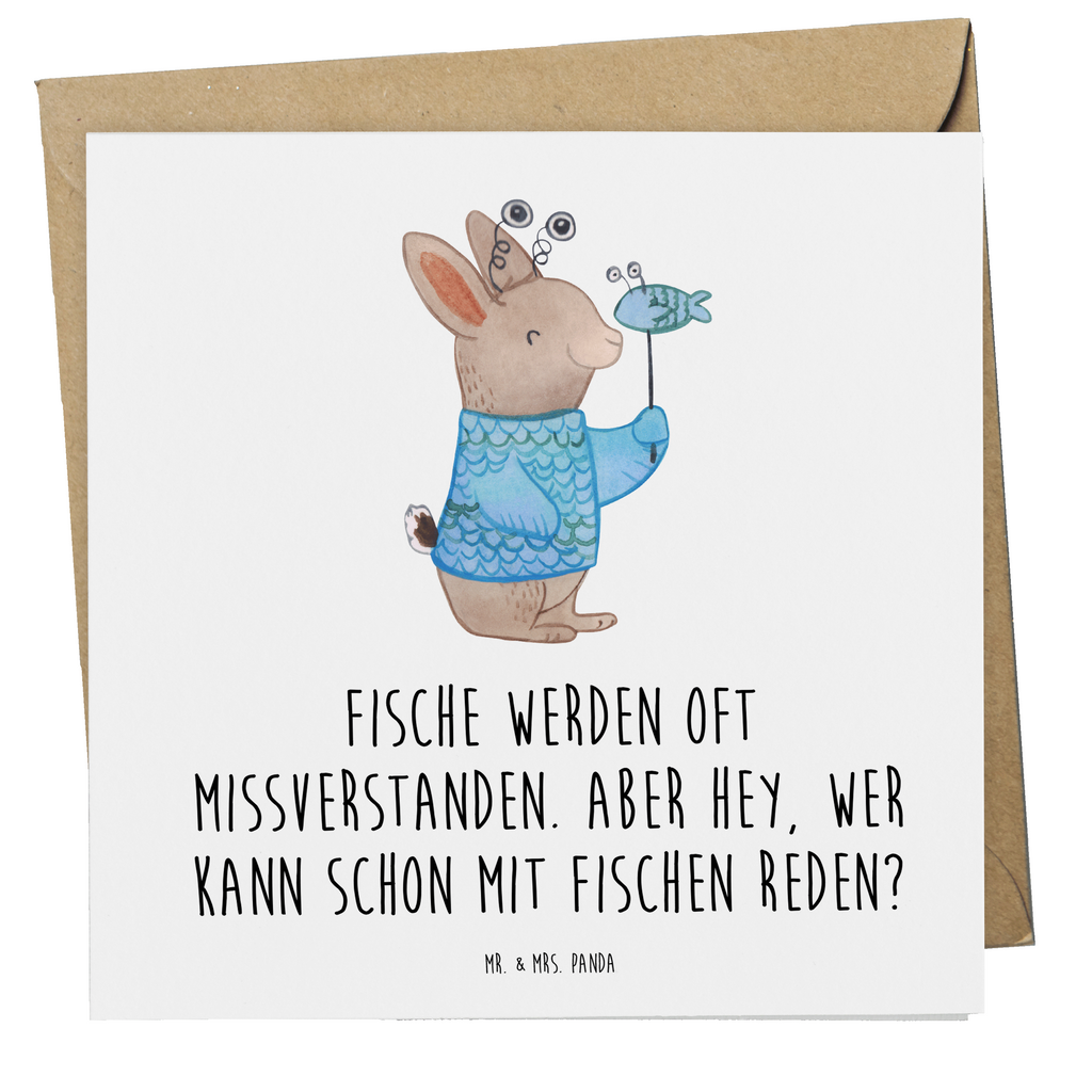 Deluxe Karte Spruch Fische Geheimnisse Karte, Grußkarte, Klappkarte, Einladungskarte, Glückwunschkarte, Hochzeitskarte, Geburtstagskarte, Hochwertige Grußkarte, Hochwertige Klappkarte, Tierkreiszeichen, Sternzeichen, Horoskop, Astrologie, Aszendent