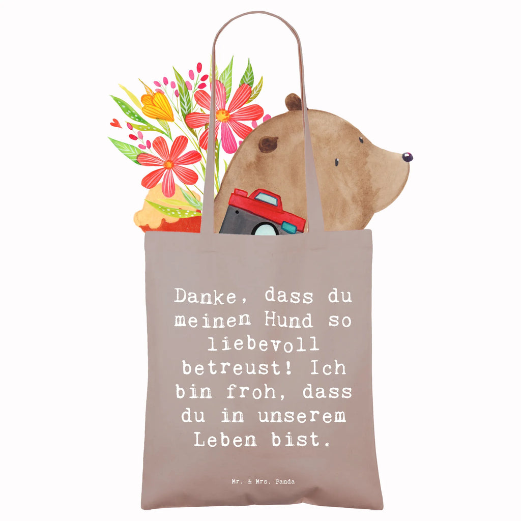 Tragetasche Danke, dass du meinen Hund so liebevoll betreust! Ich bin froh, dass du in unserem Leben bist. Beuteltasche, Beutel, Einkaufstasche, Jutebeutel, Stoffbeutel, Tasche, Shopper, Umhängetasche, Strandtasche, Schultertasche, Stofftasche, Tragetasche, Badetasche, Jutetasche, Einkaufstüte, Laptoptasche