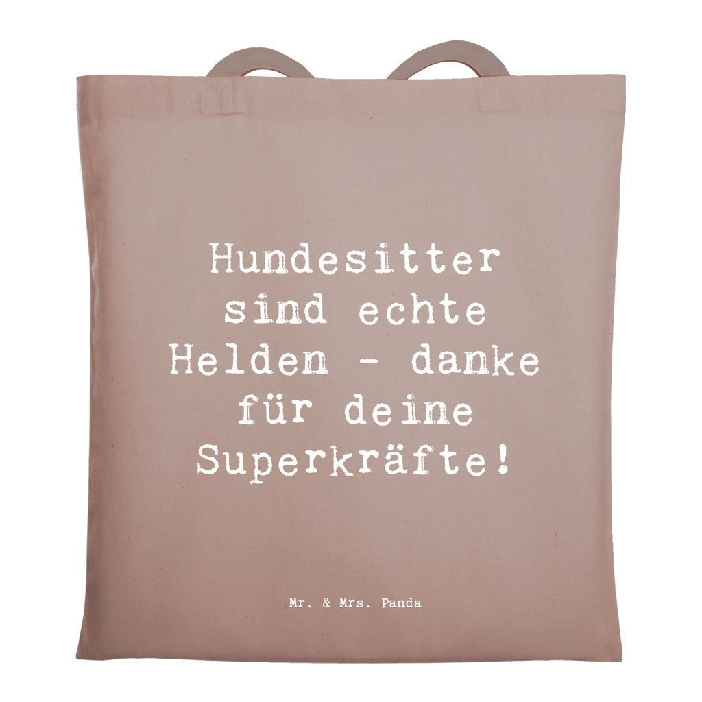 Tragetasche Hundesitter sind echte Helden - danke für deine Superkräfte! Beuteltasche, Beutel, Einkaufstasche, Jutebeutel, Stoffbeutel, Tasche, Shopper, Umhängetasche, Strandtasche, Schultertasche, Stofftasche, Tragetasche, Badetasche, Jutetasche, Einkaufstüte, Laptoptasche