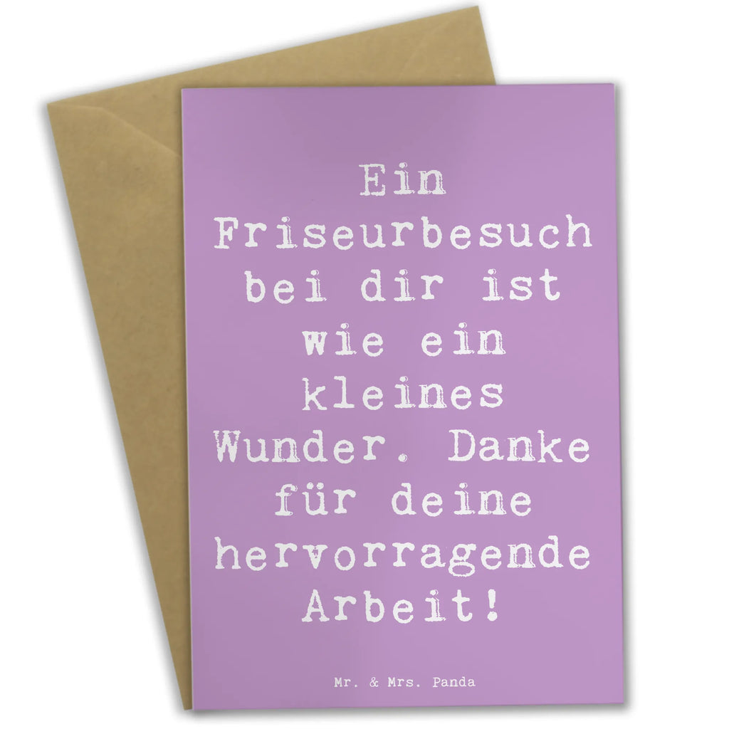 Grußkarte Spruch Friseur Wunder Grußkarte, Klappkarte, Einladungskarte, Glückwunschkarte, Hochzeitskarte, Geburtstagskarte, Karte, Ansichtskarten