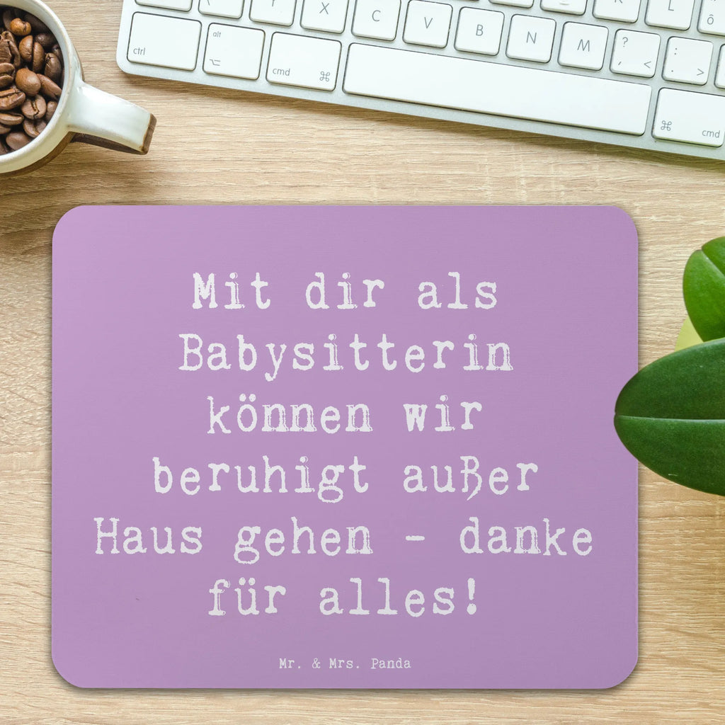 Mauspad Spruch Babysitter Dank Mousepad, Computer zubehör, Büroausstattung, PC Zubehör, Arbeitszimmer, Mauspad, Einzigartiges Mauspad, Designer Mauspad, Mausunterlage, Mauspad Büro