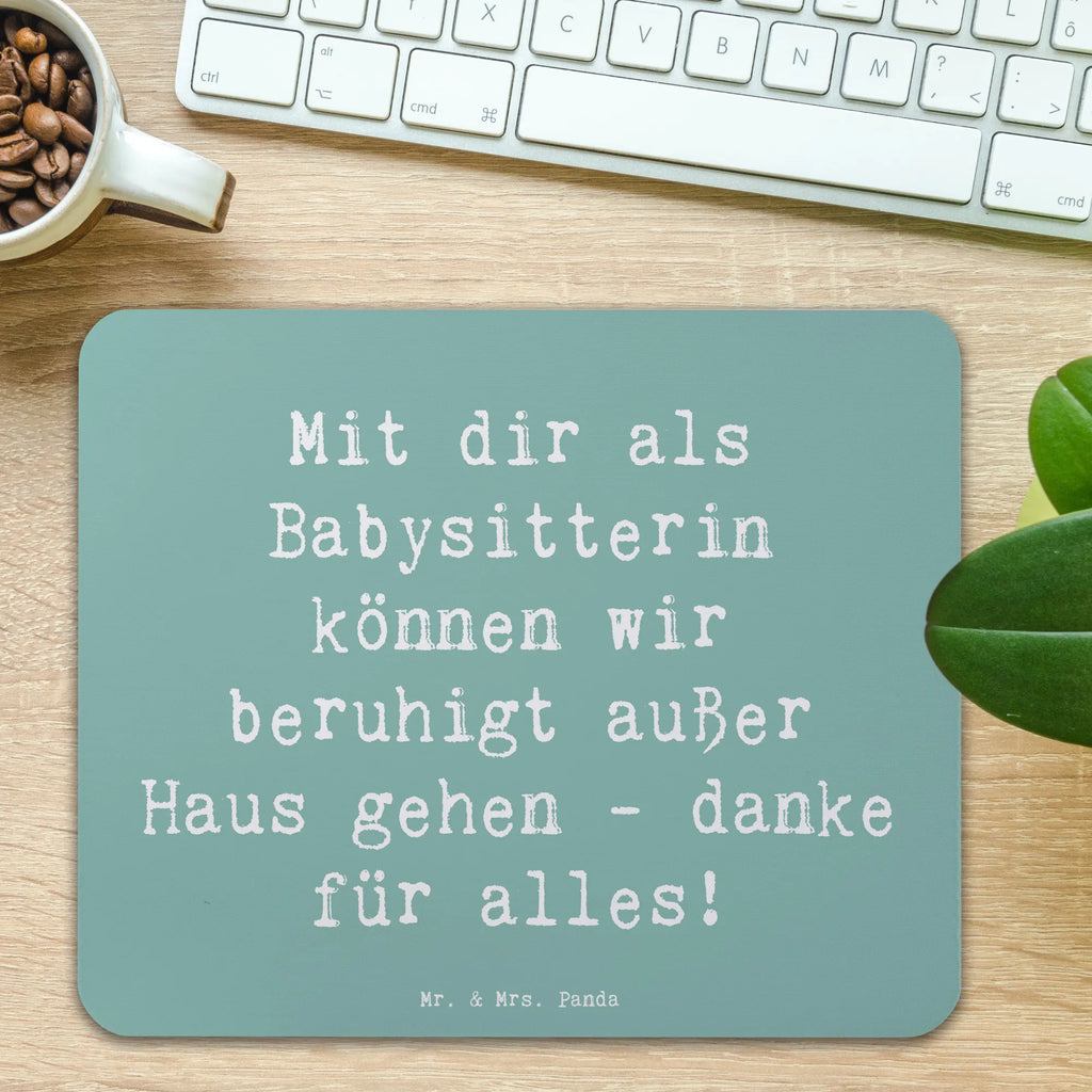 Mauspad Spruch Babysitter Dank Mousepad, Computer zubehör, Büroausstattung, PC Zubehör, Arbeitszimmer, Mauspad, Einzigartiges Mauspad, Designer Mauspad, Mausunterlage, Mauspad Büro