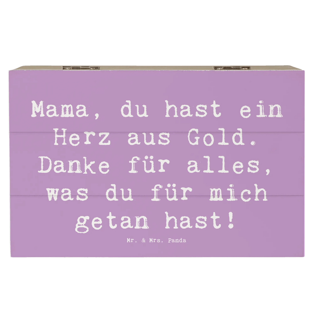 Holzkiste Mama, du hast ein Herz aus Gold. Danke für alles, was du für mich getan hast! Holzkiste, Kiste, Schatzkiste, Truhe, Schatulle, XXL, Erinnerungsbox, Erinnerungskiste, Dekokiste, Aufbewahrungsbox, Geschenkbox, Geschenkdose