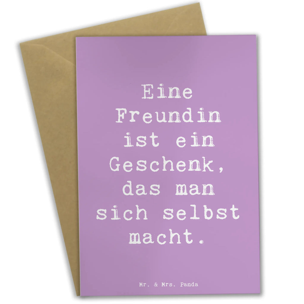 Grußkarte Spruch Geschenk Freundin Grußkarte, Klappkarte, Einladungskarte, Glückwunschkarte, Hochzeitskarte, Geburtstagskarte, Karte, Ansichtskarten