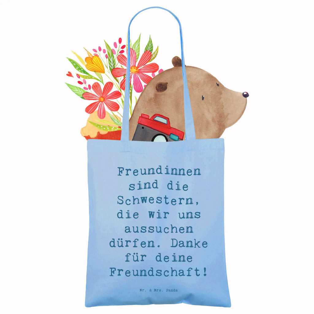 Tragetasche Freundinnen sind die Schwestern, die wir uns aussuchen dürfen. Danke für deine Freundschaft! Beuteltasche, Beutel, Einkaufstasche, Jutebeutel, Stoffbeutel, Tasche, Shopper, Umhängetasche, Strandtasche, Schultertasche, Stofftasche, Tragetasche, Badetasche, Jutetasche, Einkaufstüte, Laptoptasche