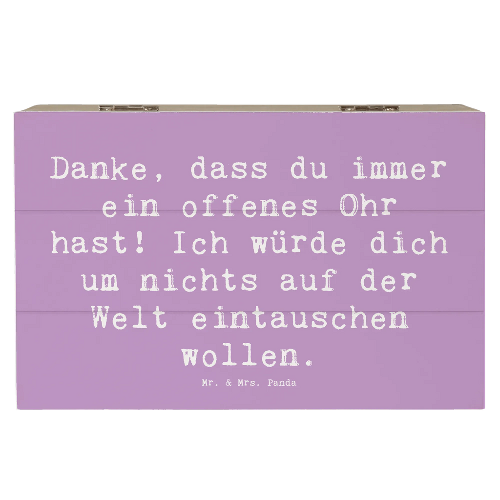 Holzkiste Danke, dass du immer ein offenes Ohr hast! Ich würde dich um nichts auf der Welt eintauschen wollen. Holzkiste, Kiste, Schatzkiste, Truhe, Schatulle, XXL, Erinnerungsbox, Erinnerungskiste, Dekokiste, Aufbewahrungsbox, Geschenkbox, Geschenkdose