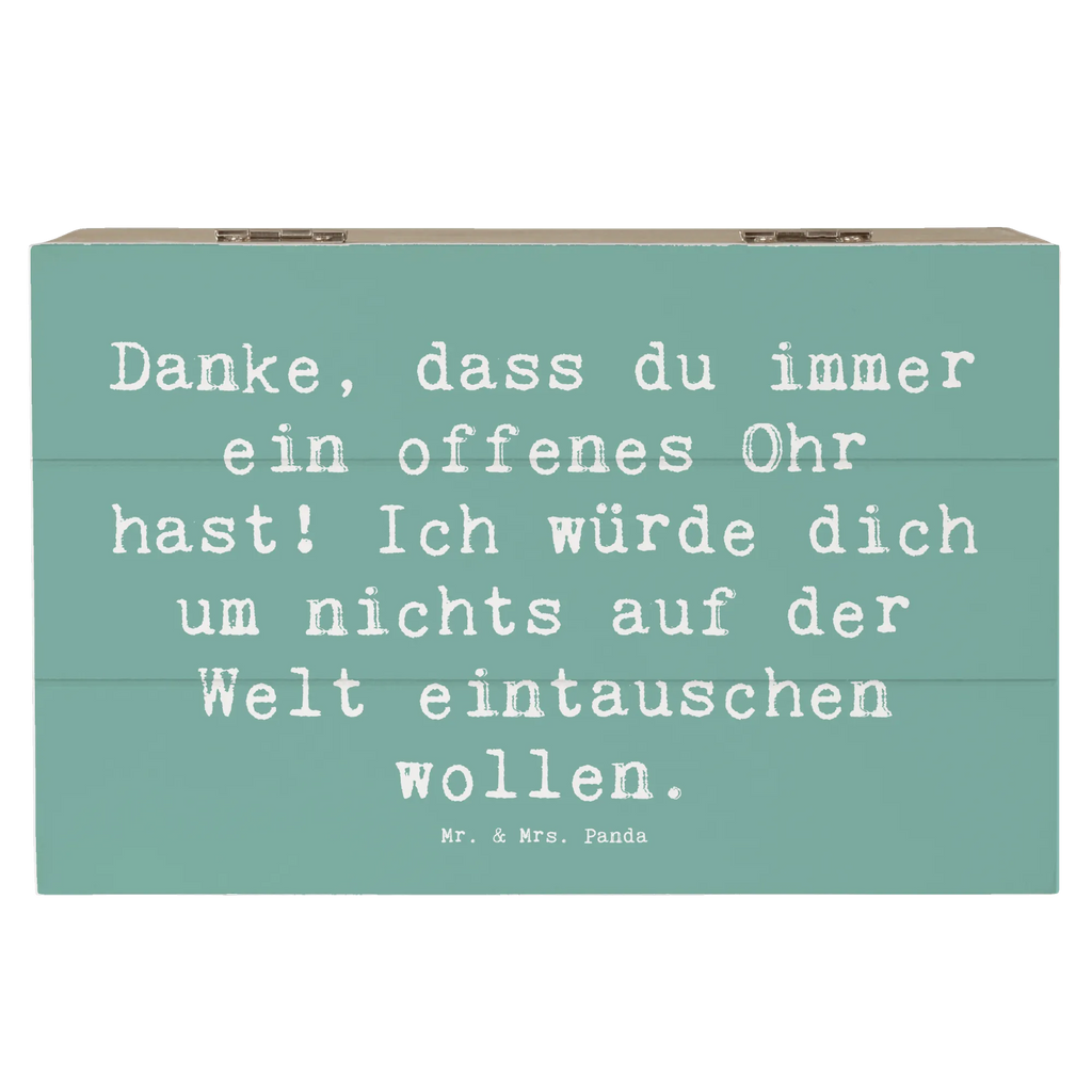 Holzkiste Danke, dass du immer ein offenes Ohr hast! Ich würde dich um nichts auf der Welt eintauschen wollen. Holzkiste, Kiste, Schatzkiste, Truhe, Schatulle, XXL, Erinnerungsbox, Erinnerungskiste, Dekokiste, Aufbewahrungsbox, Geschenkbox, Geschenkdose