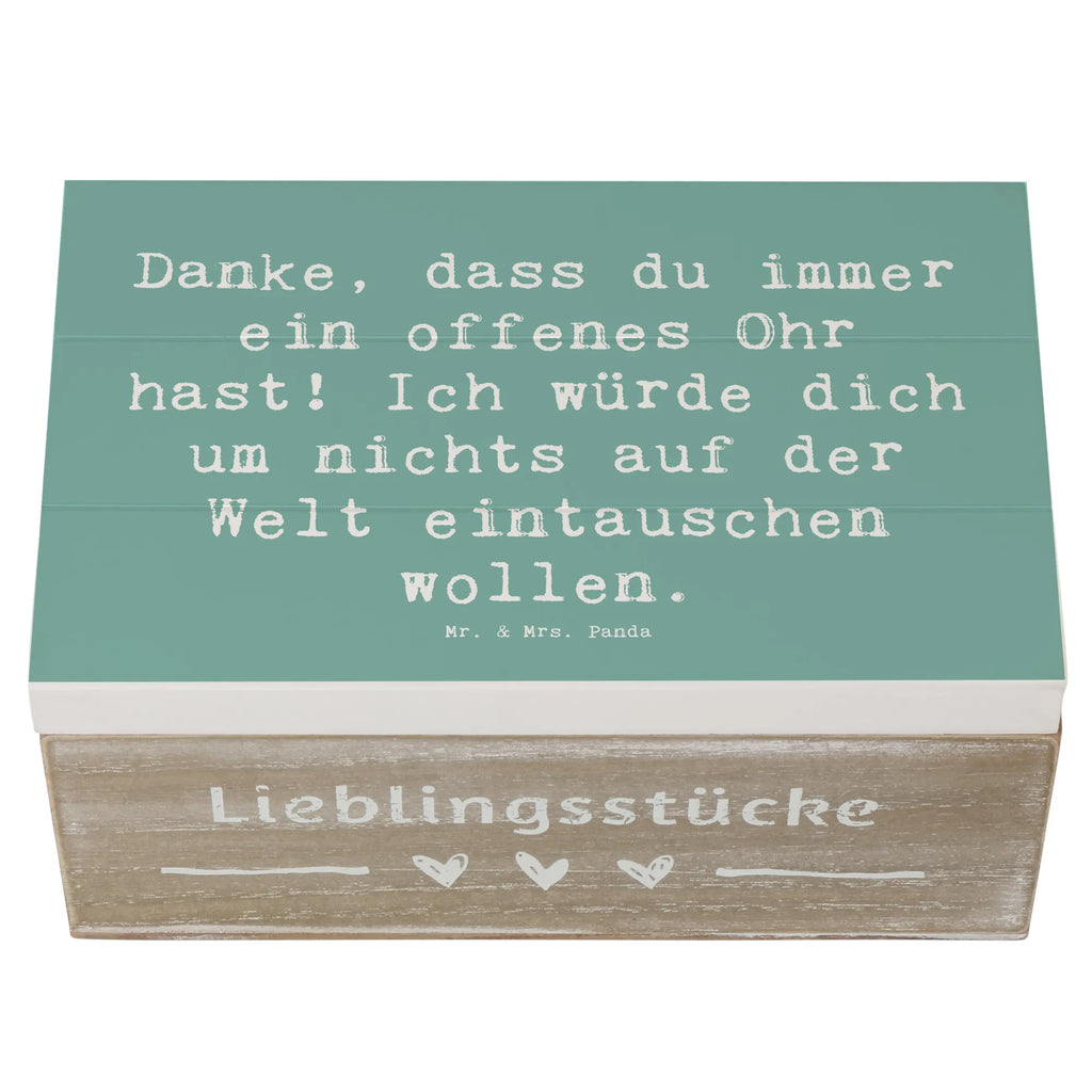 Holzkiste Danke, dass du immer ein offenes Ohr hast! Ich würde dich um nichts auf der Welt eintauschen wollen. Holzkiste, Kiste, Schatzkiste, Truhe, Schatulle, XXL, Erinnerungsbox, Erinnerungskiste, Dekokiste, Aufbewahrungsbox, Geschenkbox, Geschenkdose