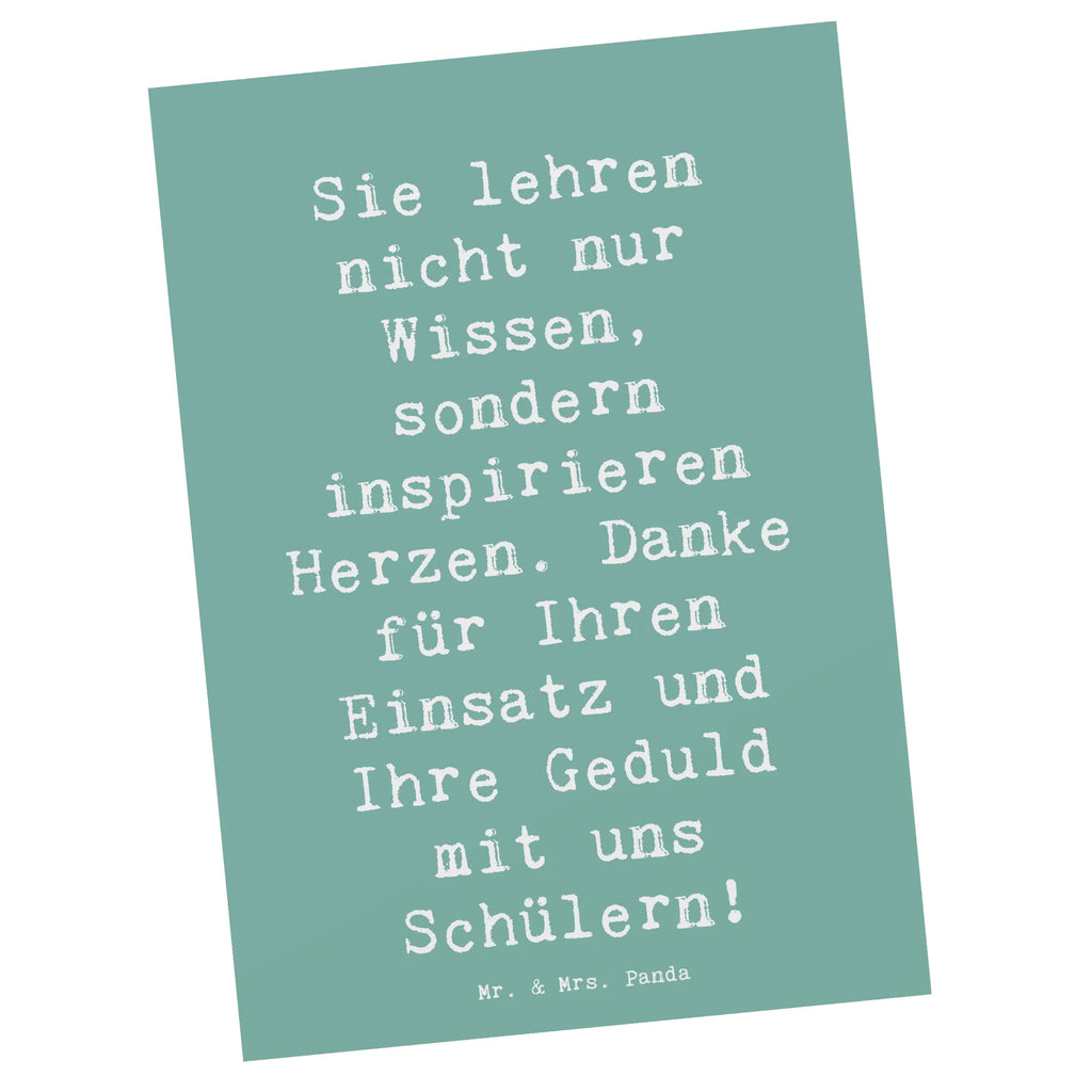 Postkarte Sie lehren nicht nur Wissen, sondern inspirieren Herzen. Danke für Ihren Einsatz und Ihre Geduld mit uns Schülern! Postkarte, Karte, Geschenkkarte, Grußkarte, Einladung, Ansichtskarte, Geburtstagskarte, Einladungskarte, Dankeskarte, Ansichtskarten, Einladung Geburtstag, Einladungskarten Geburtstag