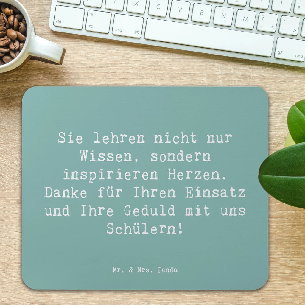 Mauspad Sie lehren nicht nur Wissen, sondern inspirieren Herzen. Danke für Ihren Einsatz und Ihre Geduld mit uns Schülern! Mousepad, Computer zubehör, Büroausstattung, PC Zubehör, Arbeitszimmer, Mauspad, Einzigartiges Mauspad, Designer Mauspad, Mausunterlage, Mauspad Büro