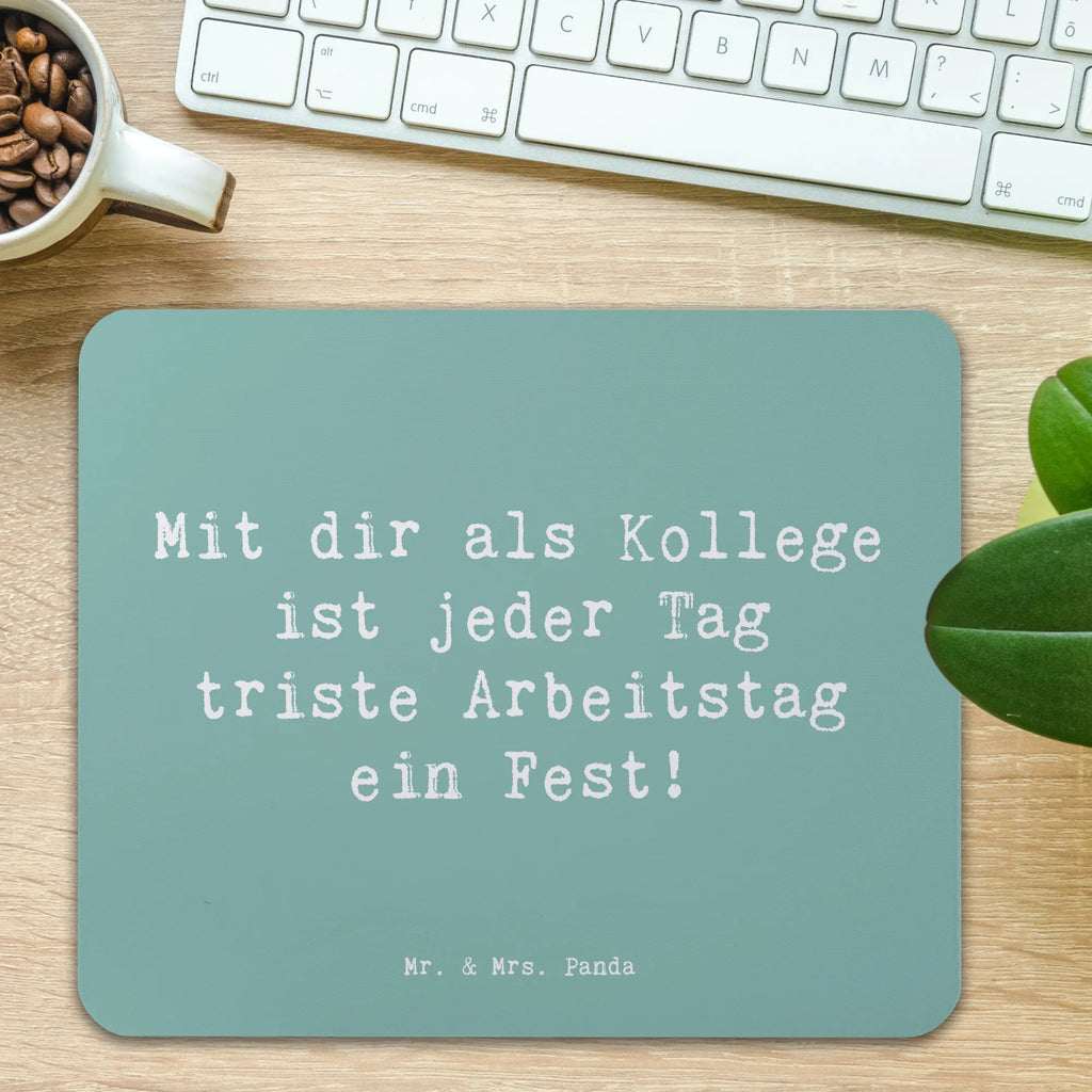 Mauspad Mit dir als Kollege ist jeder Tag triste Arbeitstag ein Fest! Mousepad, Computer zubehör, Büroausstattung, PC Zubehör, Arbeitszimmer, Mauspad, Einzigartiges Mauspad, Designer Mauspad, Mausunterlage, Mauspad Büro