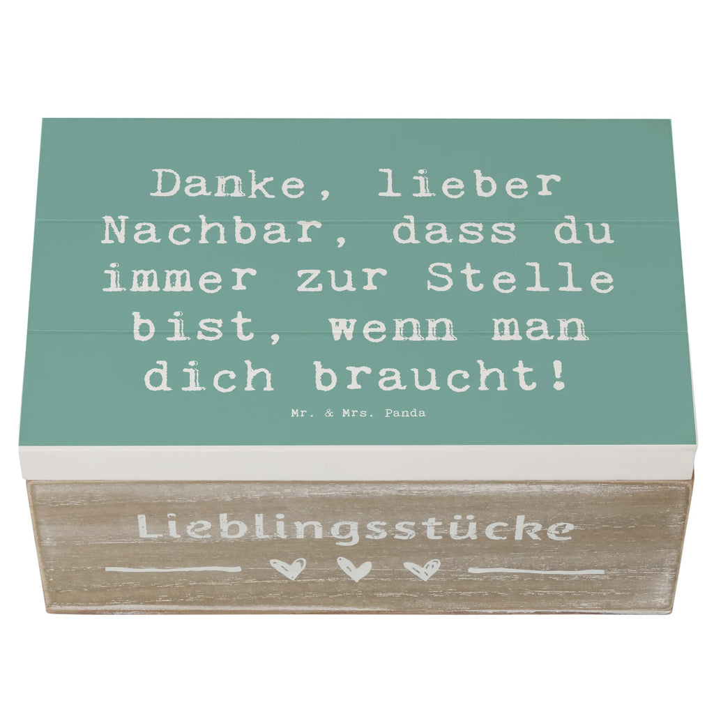 Holzkiste Danke, lieber Nachbar, dass du immer zur Stelle bist, wenn man dich braucht! Holzkiste, Kiste, Schatzkiste, Truhe, Schatulle, XXL, Erinnerungsbox, Erinnerungskiste, Dekokiste, Aufbewahrungsbox, Geschenkbox, Geschenkdose