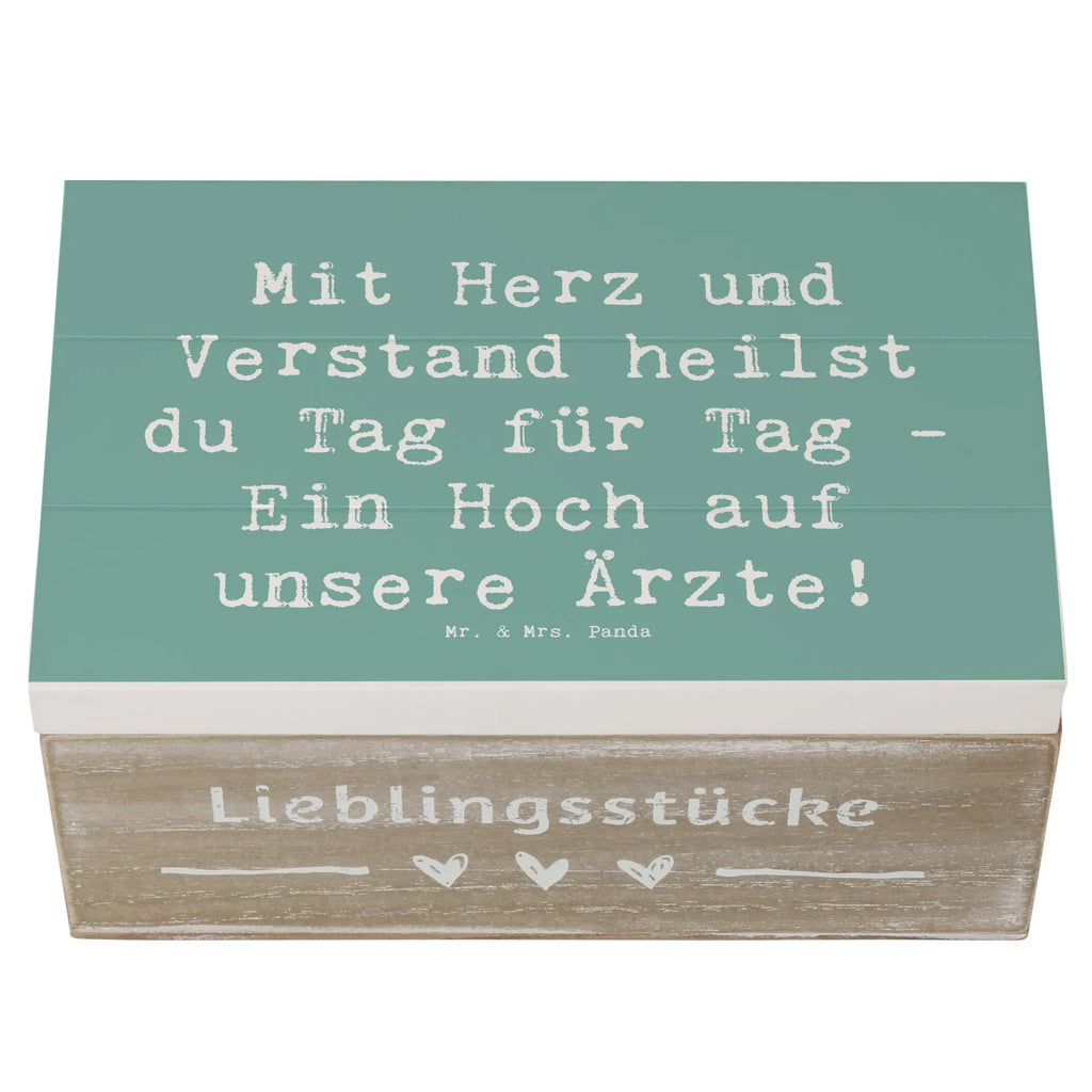 Holzkiste Mit Herz und Verstand heilst du Tag für Tag - Ein Hoch auf unsere Ärzte! Holzkiste, Kiste, Schatzkiste, Truhe, Schatulle, XXL, Erinnerungsbox, Erinnerungskiste, Dekokiste, Aufbewahrungsbox, Geschenkbox, Geschenkdose