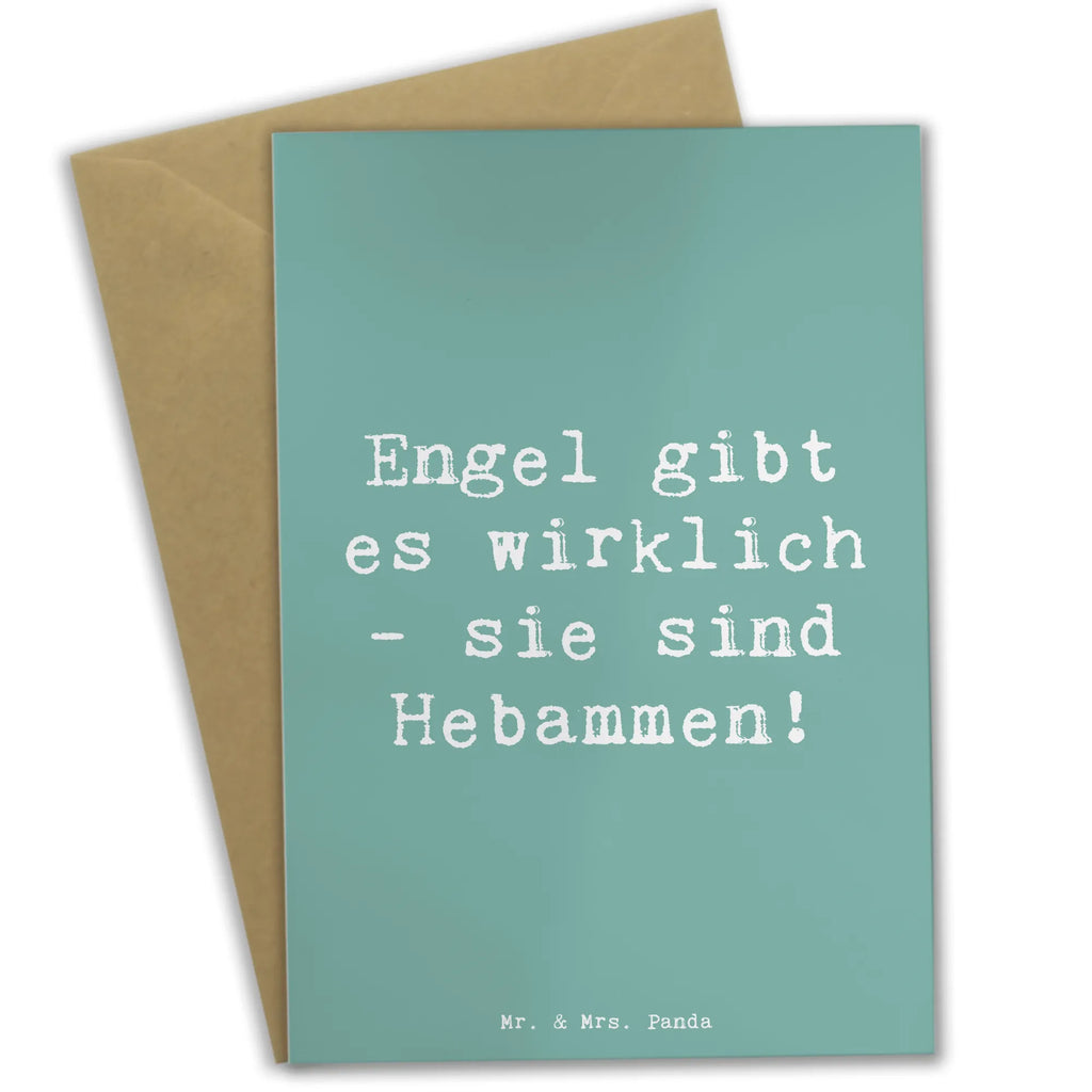 Grußkarte Engel gibt es wirklich - sie sind Hebammen! Grußkarte, Klappkarte, Einladungskarte, Glückwunschkarte, Hochzeitskarte, Geburtstagskarte, Karte, Ansichtskarten