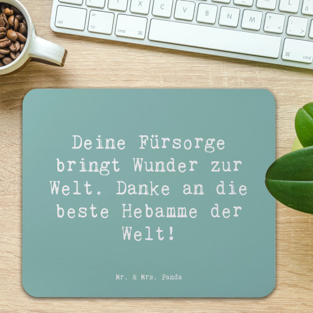 Mauspad Deine Fürsorge bringt Wunder zur Welt. Danke an die beste Hebamme der Welt! Mousepad, Computer zubehör, Büroausstattung, PC Zubehör, Arbeitszimmer, Mauspad, Einzigartiges Mauspad, Designer Mauspad, Mausunterlage, Mauspad Büro