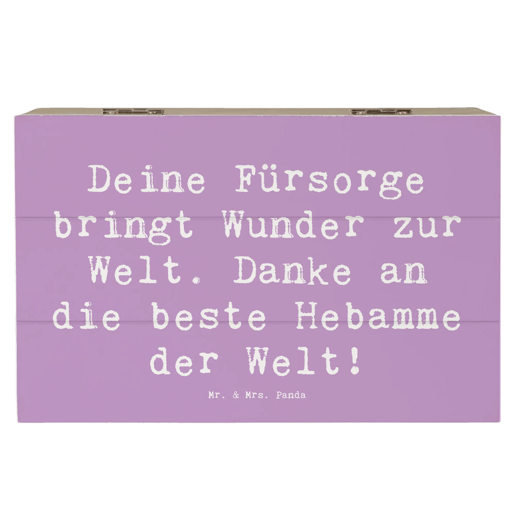 Holzkiste Deine Fürsorge bringt Wunder zur Welt. Danke an die beste Hebamme der Welt! Holzkiste, Kiste, Schatzkiste, Truhe, Schatulle, XXL, Erinnerungsbox, Erinnerungskiste, Dekokiste, Aufbewahrungsbox, Geschenkbox, Geschenkdose