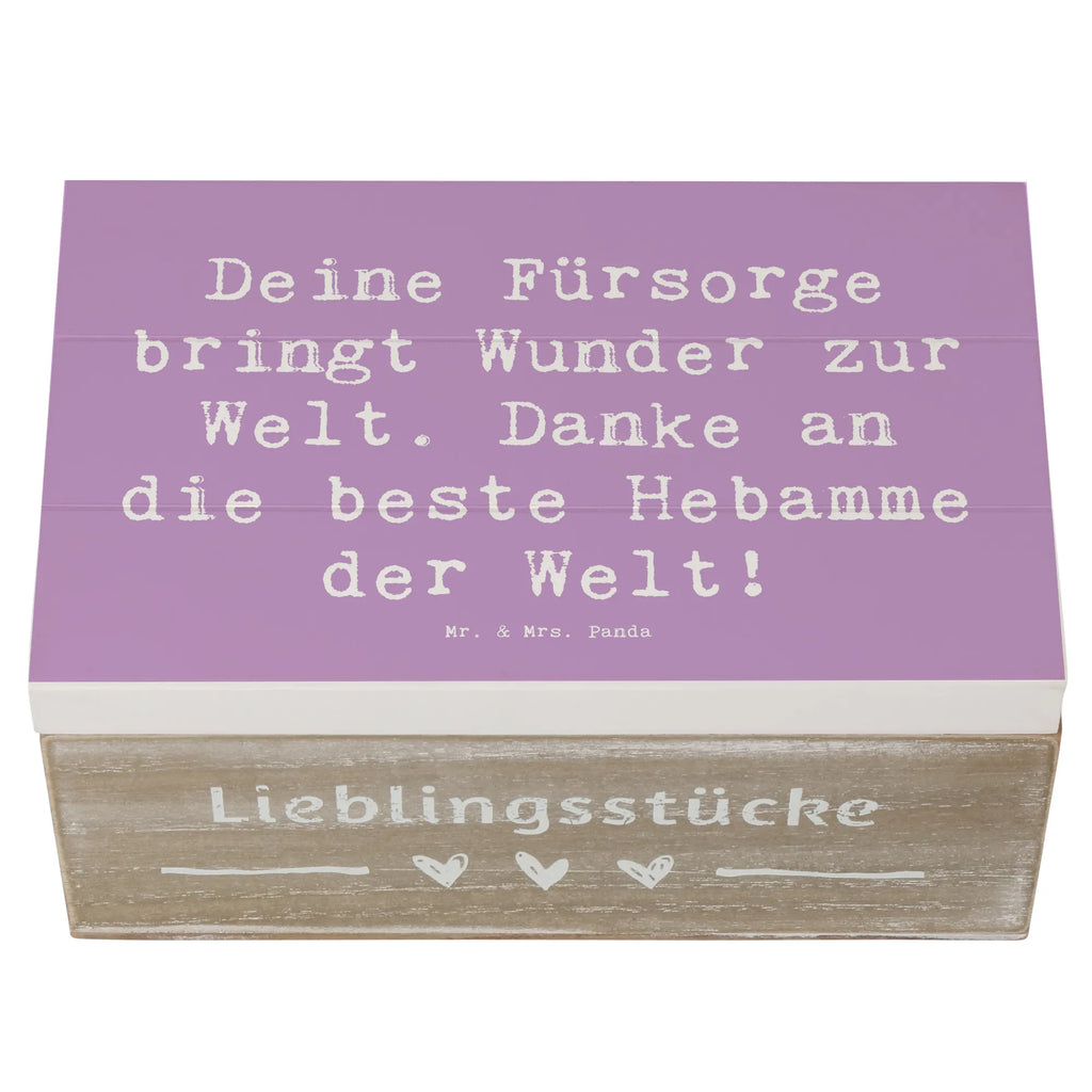 Holzkiste Deine Fürsorge bringt Wunder zur Welt. Danke an die beste Hebamme der Welt! Holzkiste, Kiste, Schatzkiste, Truhe, Schatulle, XXL, Erinnerungsbox, Erinnerungskiste, Dekokiste, Aufbewahrungsbox, Geschenkbox, Geschenkdose