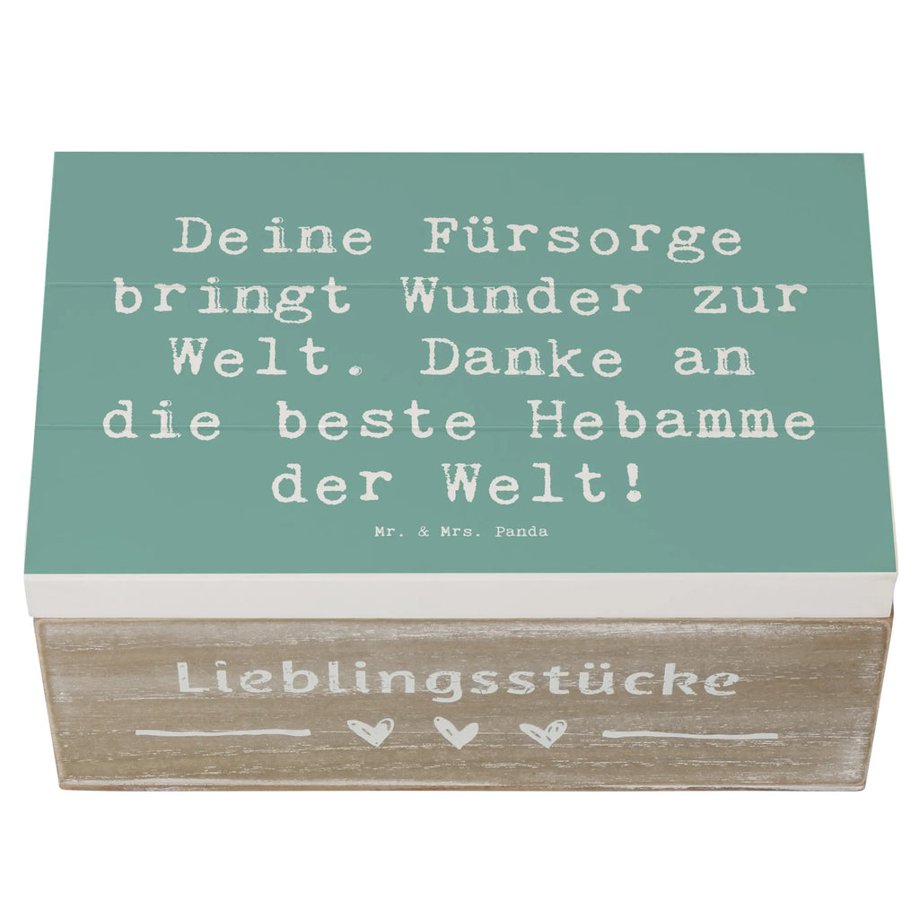 Holzkiste Deine Fürsorge bringt Wunder zur Welt. Danke an die beste Hebamme der Welt! Holzkiste, Kiste, Schatzkiste, Truhe, Schatulle, XXL, Erinnerungsbox, Erinnerungskiste, Dekokiste, Aufbewahrungsbox, Geschenkbox, Geschenkdose