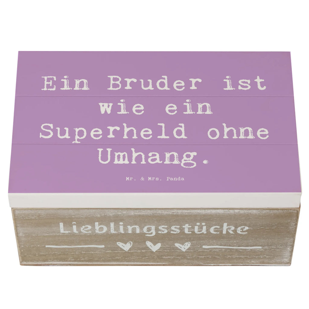 Holzkiste Spruch Bruder Superheld Holzkiste, Kiste, Schatzkiste, Truhe, Schatulle, XXL, Erinnerungsbox, Erinnerungskiste, Dekokiste, Aufbewahrungsbox, Geschenkbox, Geschenkdose