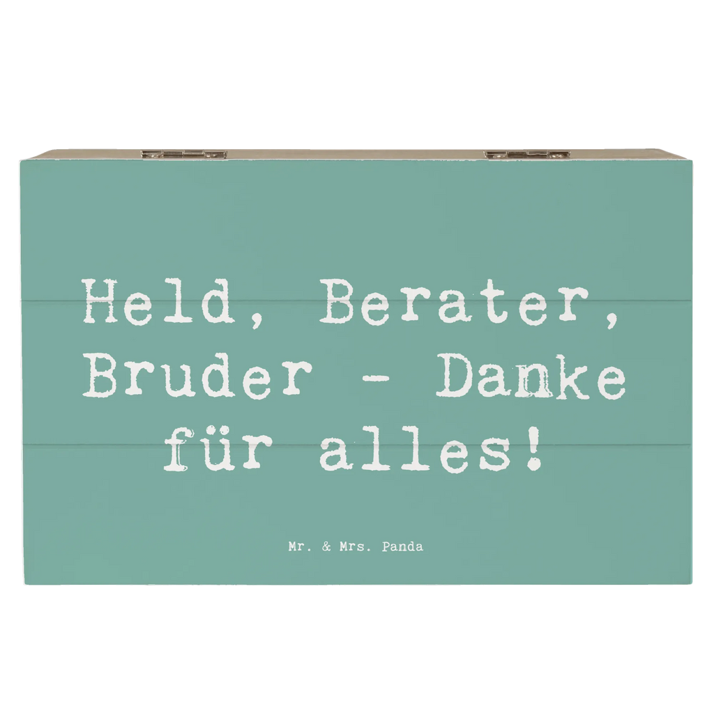 Holzkiste Held, Berater, Bruder - Danke für alles! Holzkiste, Kiste, Schatzkiste, Truhe, Schatulle, XXL, Erinnerungsbox, Erinnerungskiste, Dekokiste, Aufbewahrungsbox, Geschenkbox, Geschenkdose