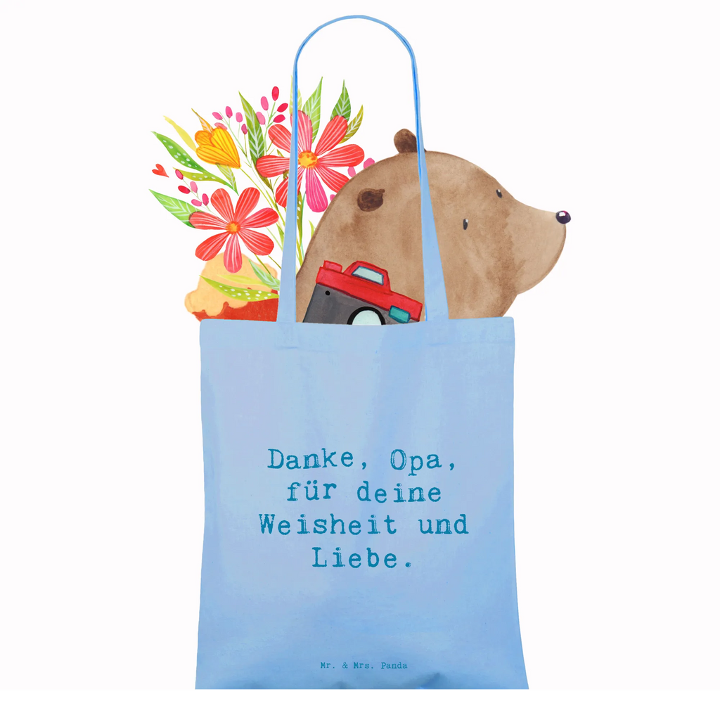 Tragetasche Danke, Opa, für deine Weisheit und Liebe. Beuteltasche, Beutel, Einkaufstasche, Jutebeutel, Stoffbeutel, Tasche, Shopper, Umhängetasche, Strandtasche, Schultertasche, Stofftasche, Tragetasche, Badetasche, Jutetasche, Einkaufstüte, Laptoptasche