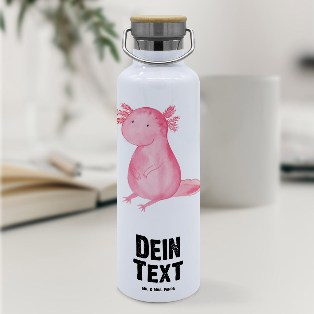 Personalisierte Trinkflasche Axolotl Personalisierte Trinkflasche, Trinkflasche mit Namen, Trinkflasche bedrucken, Flasche personalisiert, Trinkflasch mit Aufdruck, Trinkflasche Werbegeschenk, Namensaufdruck Trinkflasche, Sportflasche personalisiert, Trinkflasche Sport, Axolotl, Molch, Axolot, vergnügt, fröhlich, zufrieden, Lebensstil, Weisheit, Lebensweisheit, Liebe, Freundin