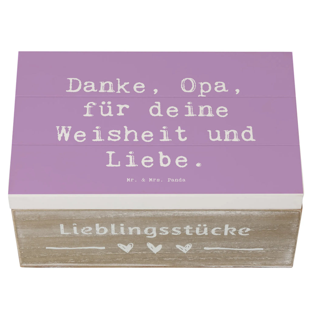 Holzkiste Danke, Opa, für deine Weisheit und Liebe. Holzkiste, Kiste, Schatzkiste, Truhe, Schatulle, XXL, Erinnerungsbox, Erinnerungskiste, Dekokiste, Aufbewahrungsbox, Geschenkbox, Geschenkdose