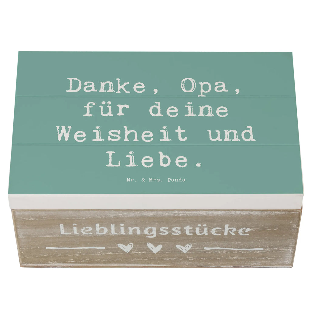 Holzkiste Danke, Opa, für deine Weisheit und Liebe. Holzkiste, Kiste, Schatzkiste, Truhe, Schatulle, XXL, Erinnerungsbox, Erinnerungskiste, Dekokiste, Aufbewahrungsbox, Geschenkbox, Geschenkdose