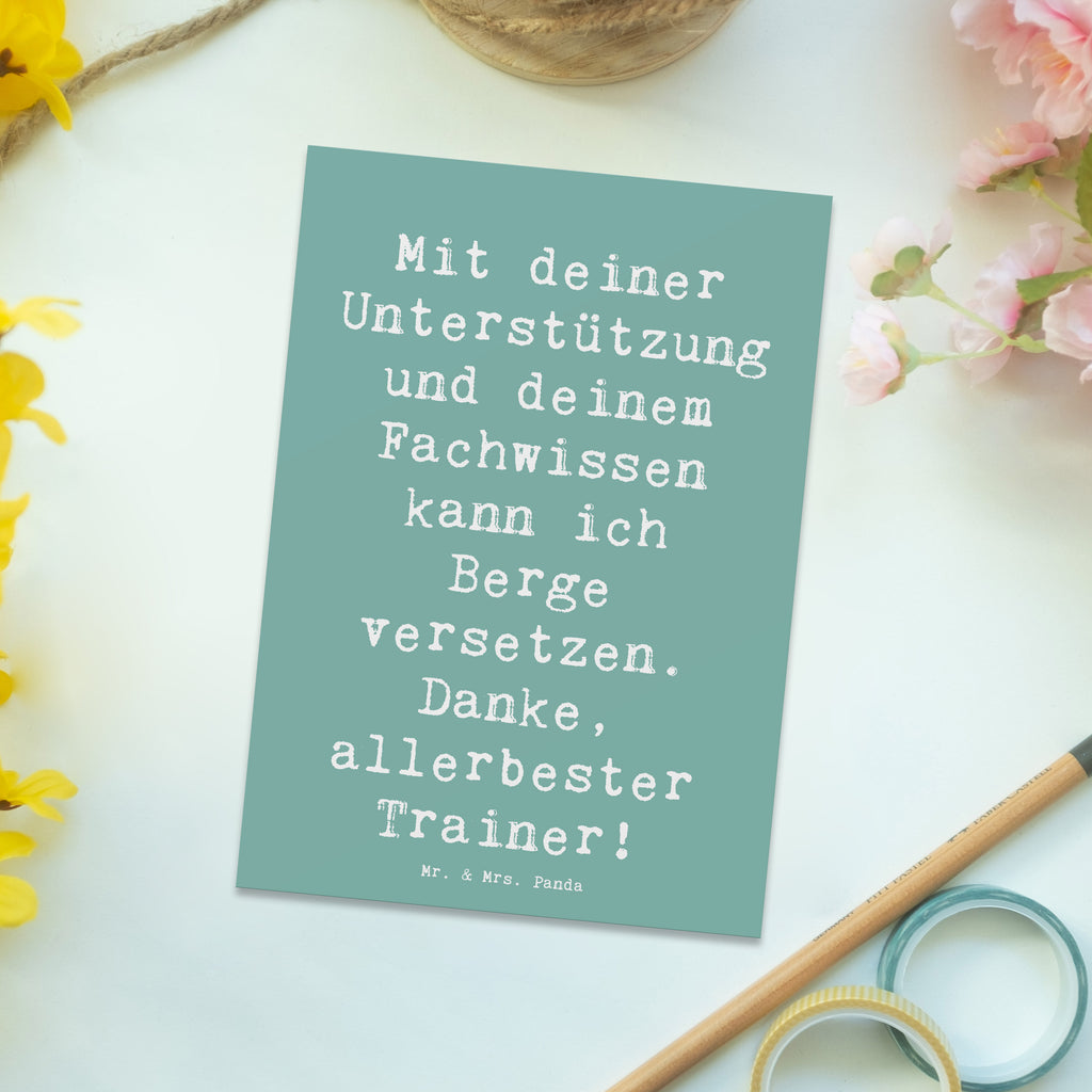 Postkarte Spruch Bester Trainer Postkarte, Karte, Geschenkkarte, Grußkarte, Einladung, Ansichtskarte, Geburtstagskarte, Einladungskarte, Dankeskarte, Ansichtskarten, Einladung Geburtstag, Einladungskarten Geburtstag