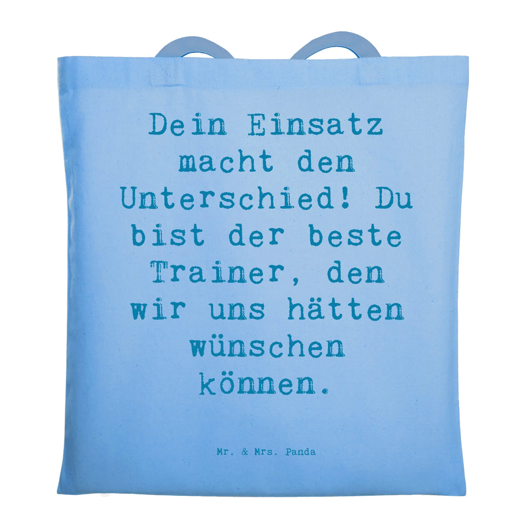 Tragetasche Dein Einsatz macht den Unterschied! Du bist der beste Trainer, den wir uns hätten wünschen können. Beuteltasche, Beutel, Einkaufstasche, Jutebeutel, Stoffbeutel, Tasche, Shopper, Umhängetasche, Strandtasche, Schultertasche, Stofftasche, Tragetasche, Badetasche, Jutetasche, Einkaufstüte, Laptoptasche