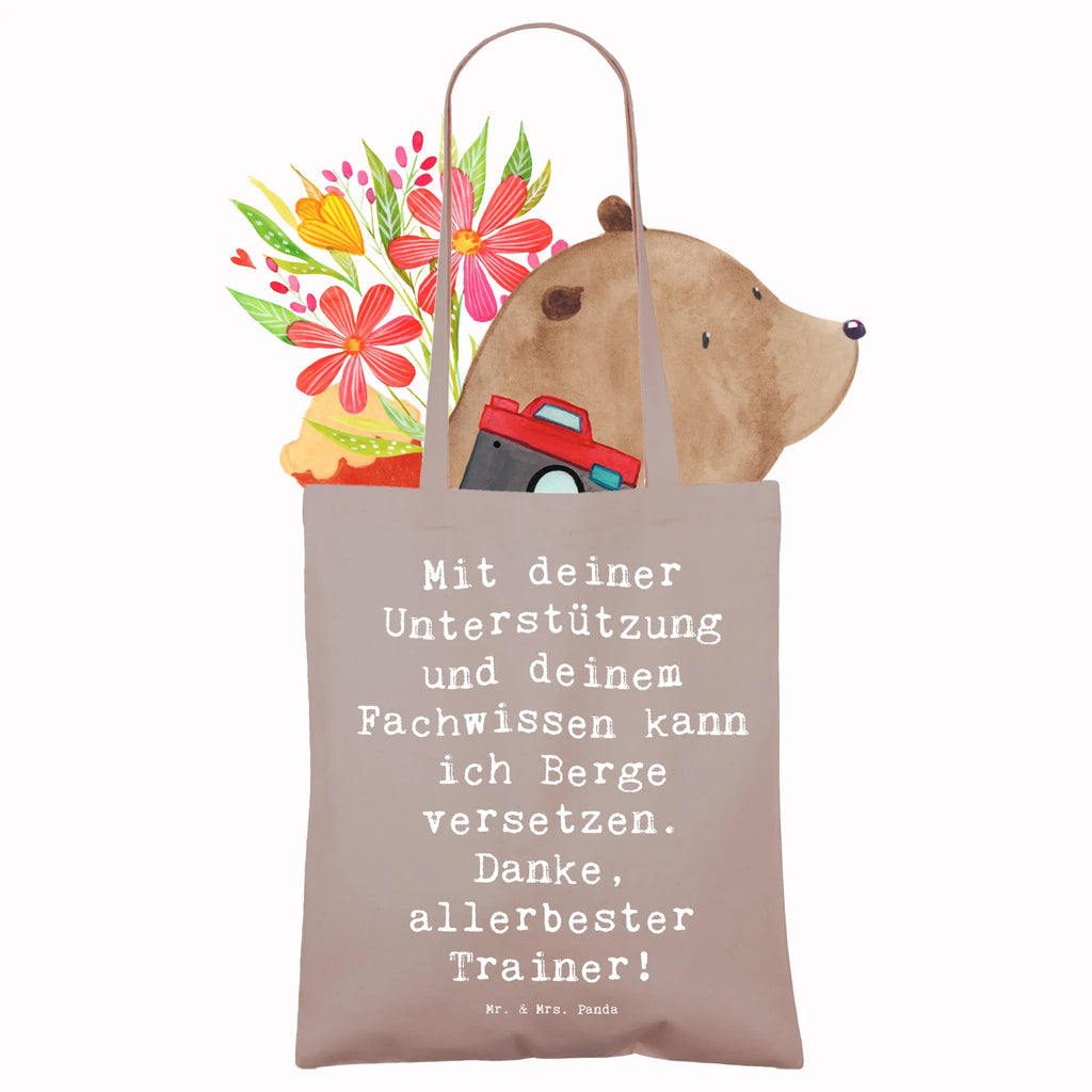 Tragetasche Mit deiner Unterstützung und deinem Fachwissen kann ich Berge versetzen. Danke, allerbester Trainer! Beuteltasche, Beutel, Einkaufstasche, Jutebeutel, Stoffbeutel, Tasche, Shopper, Umhängetasche, Strandtasche, Schultertasche, Stofftasche, Tragetasche, Badetasche, Jutetasche, Einkaufstüte, Laptoptasche