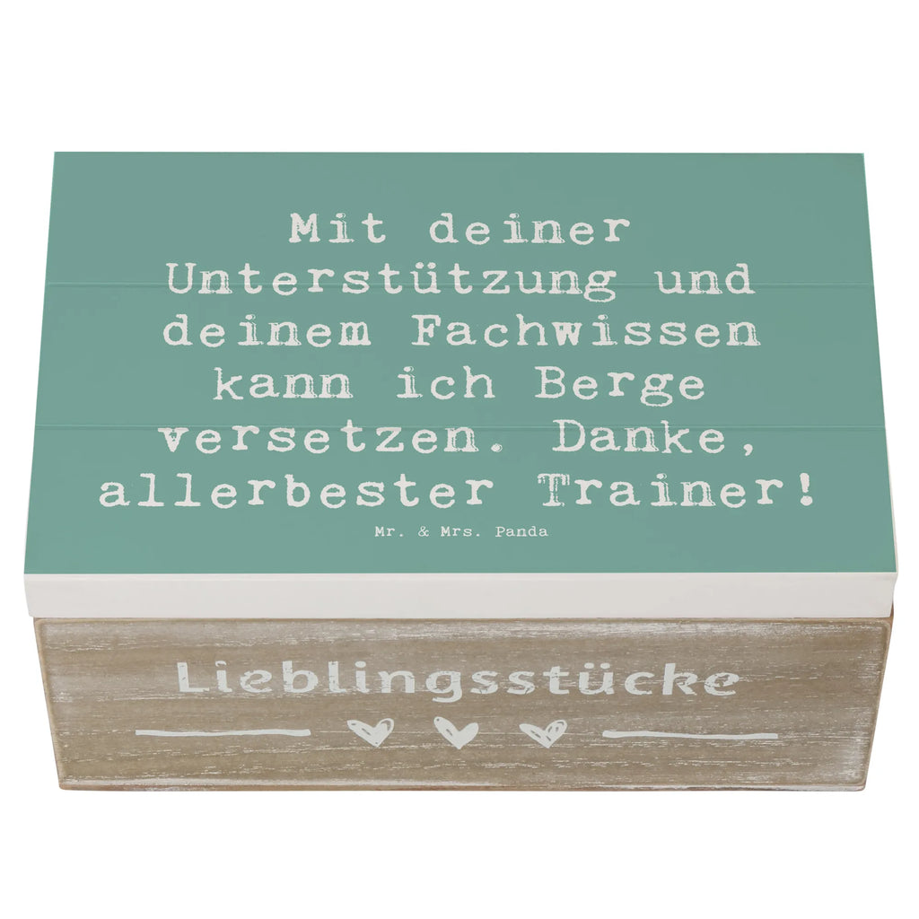 Holzkiste Mit deiner Unterstützung und deinem Fachwissen kann ich Berge versetzen. Danke, allerbester Trainer! Holzkiste, Kiste, Schatzkiste, Truhe, Schatulle, XXL, Erinnerungsbox, Erinnerungskiste, Dekokiste, Aufbewahrungsbox, Geschenkbox, Geschenkdose