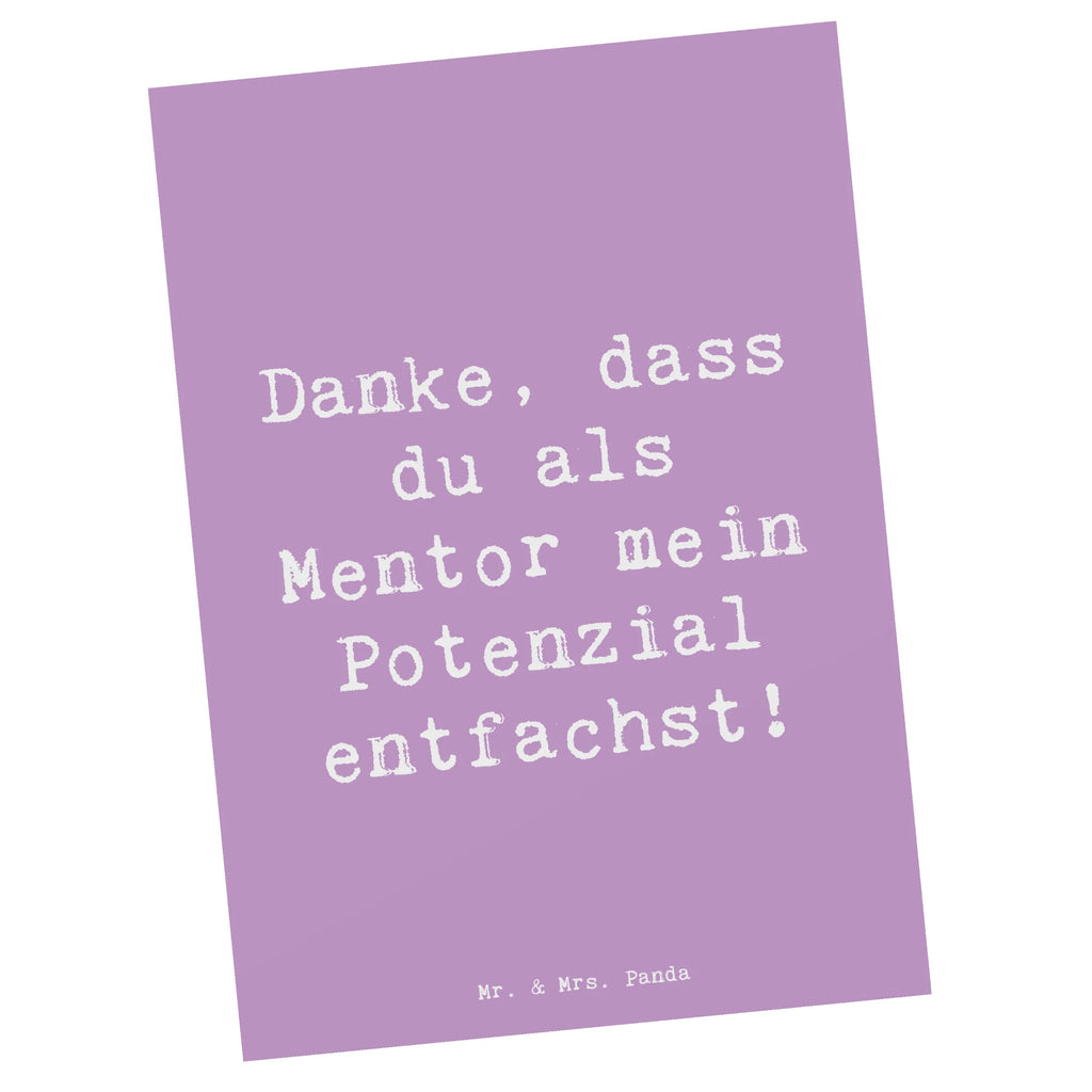 Postkarte Spruch Mentor Potenzial Postkarte, Karte, Geschenkkarte, Grußkarte, Einladung, Ansichtskarte, Geburtstagskarte, Einladungskarte, Dankeskarte, Ansichtskarten, Einladung Geburtstag, Einladungskarten Geburtstag