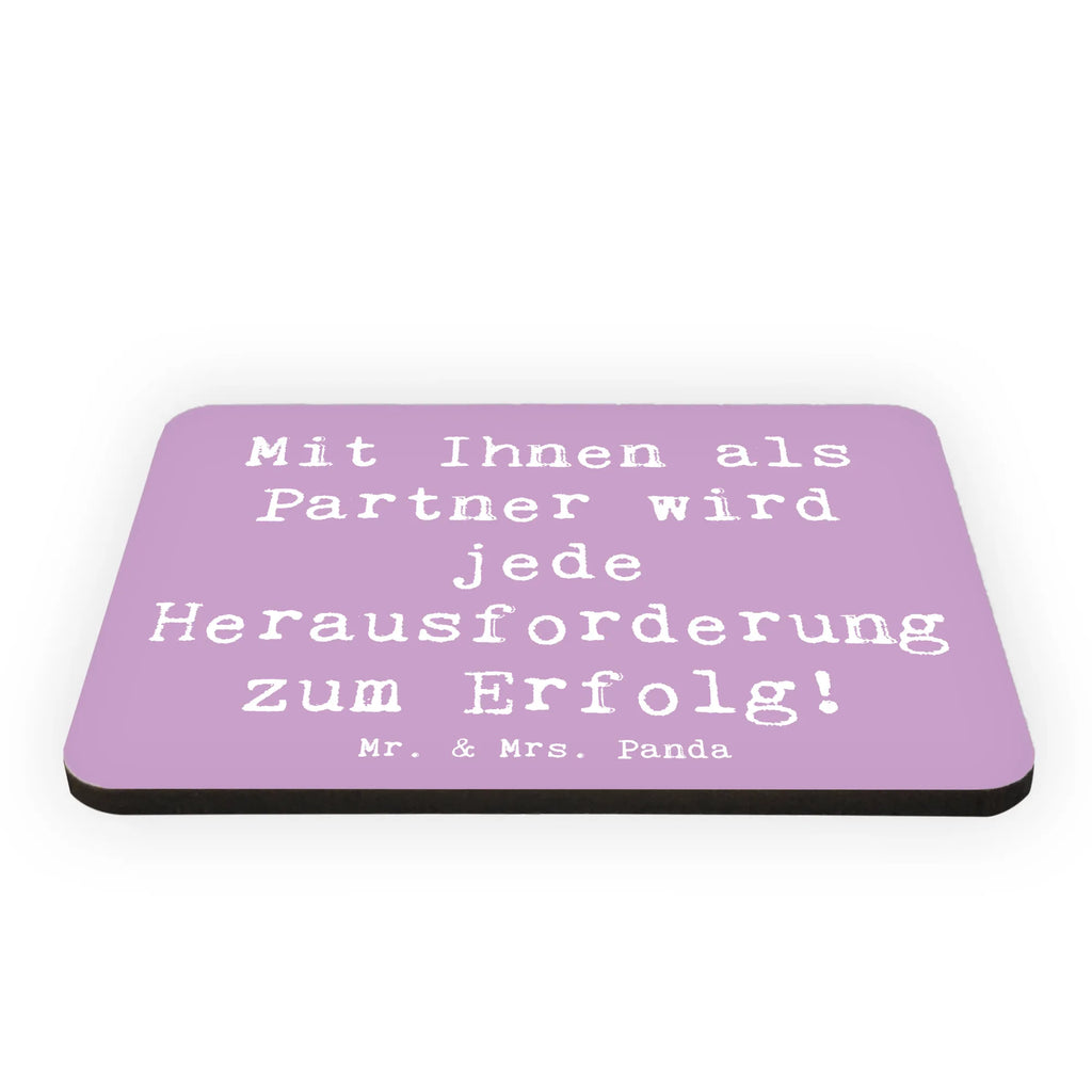 Magnet Mit Ihnen als Partner wird jede Herausforderung zum Erfolg! Kühlschrankmagnet, Pinnwandmagnet, Souvenir Magnet, Motivmagnete, Dekomagnet, Whiteboard Magnet, Notiz Magnet, Kühlschrank Dekoration