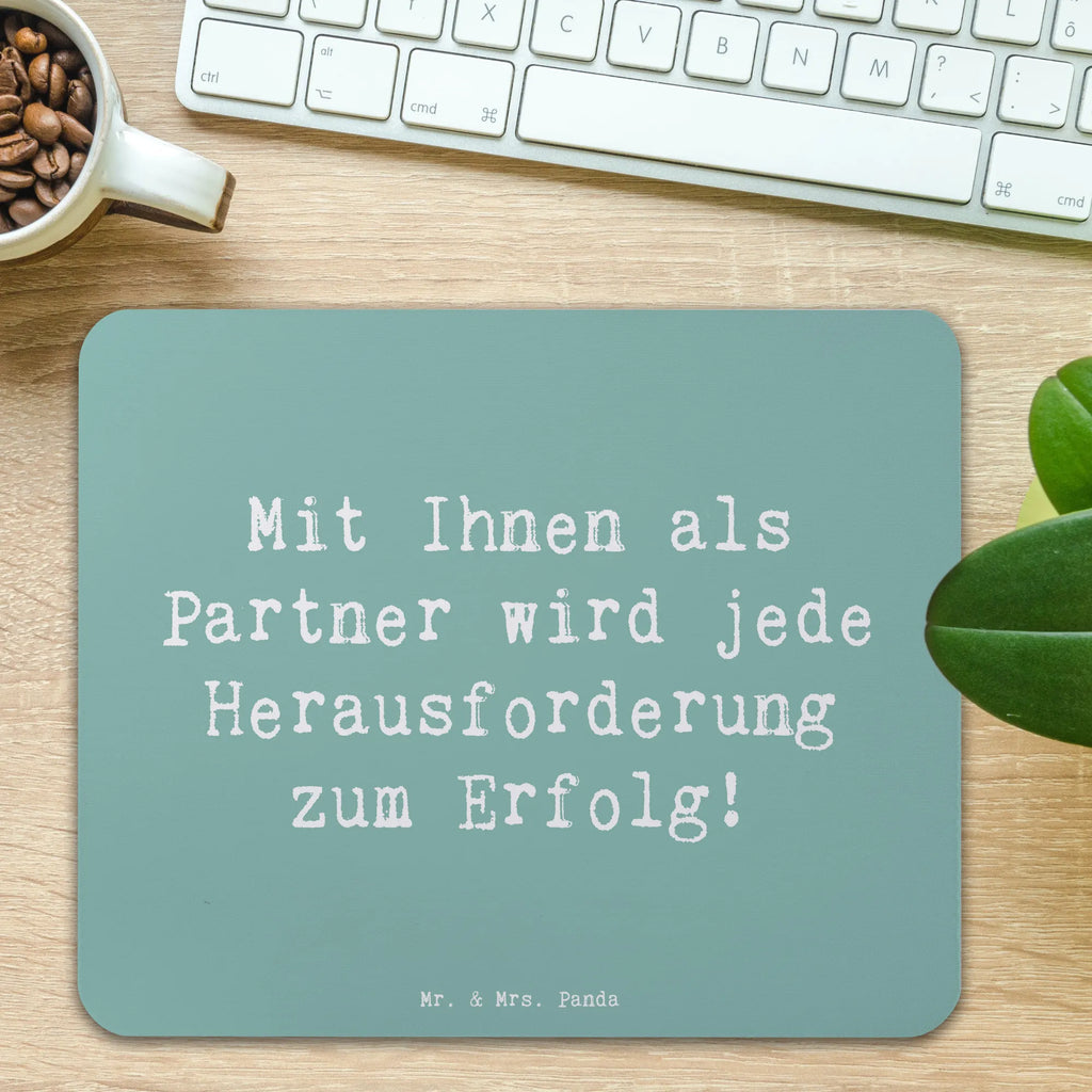 Mauspad Mit Ihnen als Partner wird jede Herausforderung zum Erfolg! Mousepad, Computer zubehör, Büroausstattung, PC Zubehör, Arbeitszimmer, Mauspad, Einzigartiges Mauspad, Designer Mauspad, Mausunterlage, Mauspad Büro